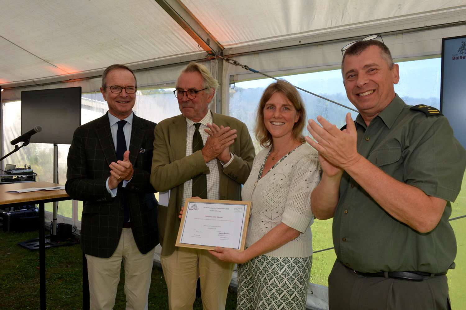 e Petit Monde de Longpré van Guillaume en Valérie Lhoest in Wanze heeft de Baillet Latour-milieuprijs 2026 ontvangen.