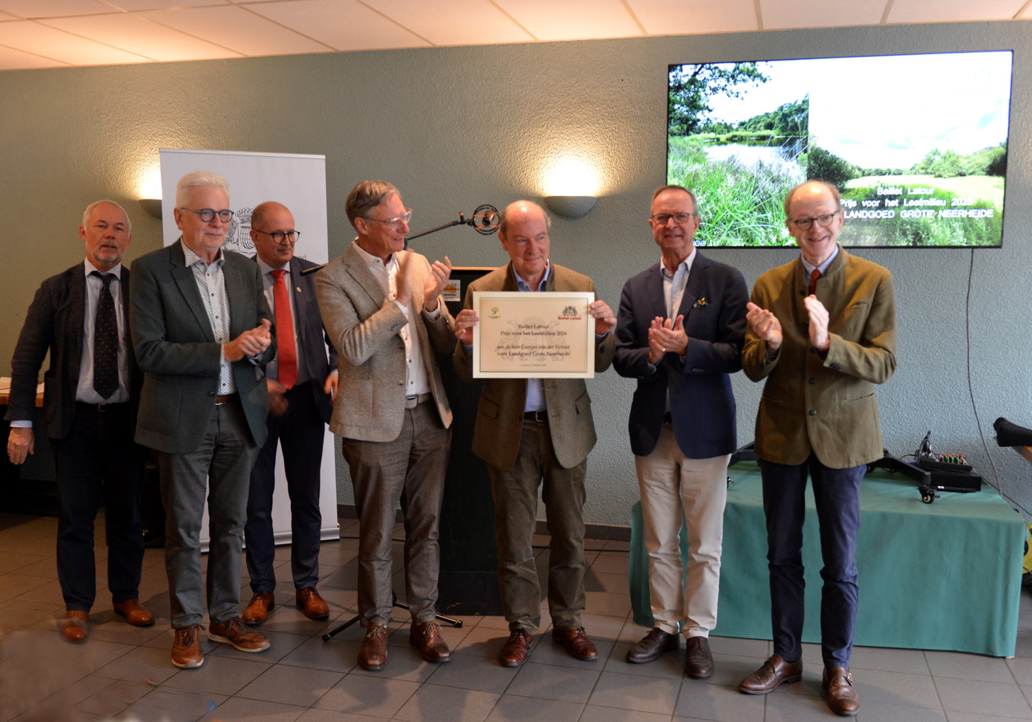 Le domaine Grote Neerheide de la famille van der Vennet, à Lichtaart, a reçu le Prix Baillet Latour de l'environnement 2026.