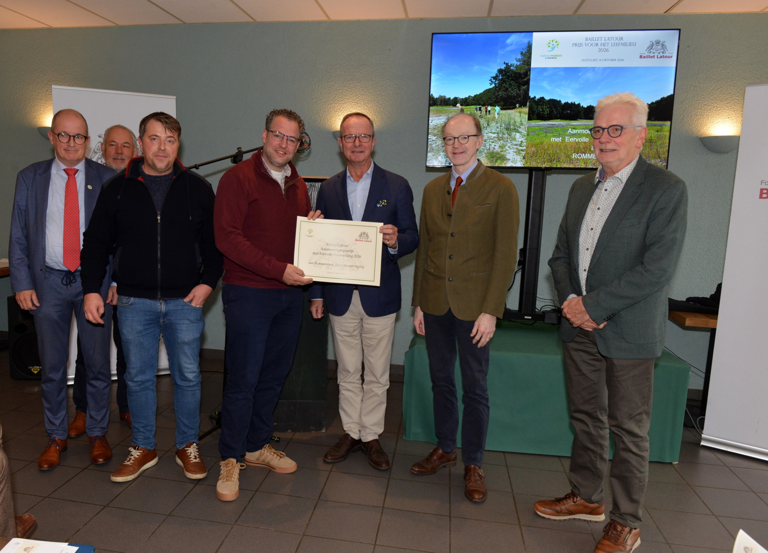 Le domaine Grote Neerheide de la famille van der Vennet, à Lichtaart, a reçu le Prix Baillet Latour de l'environnement 2026.
